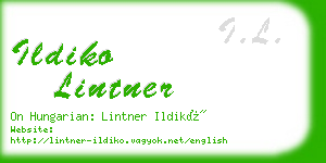 ildiko lintner business card